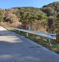 정선 매립장 가드레일